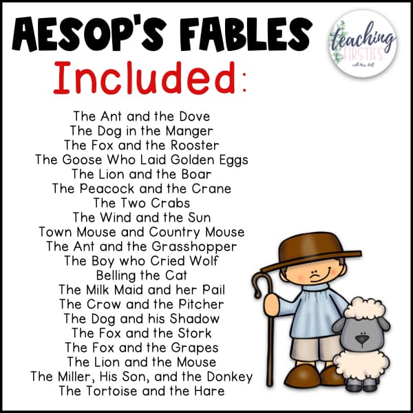 aesops fables stories