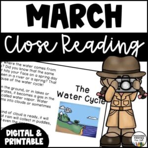 Close Reading Passages March