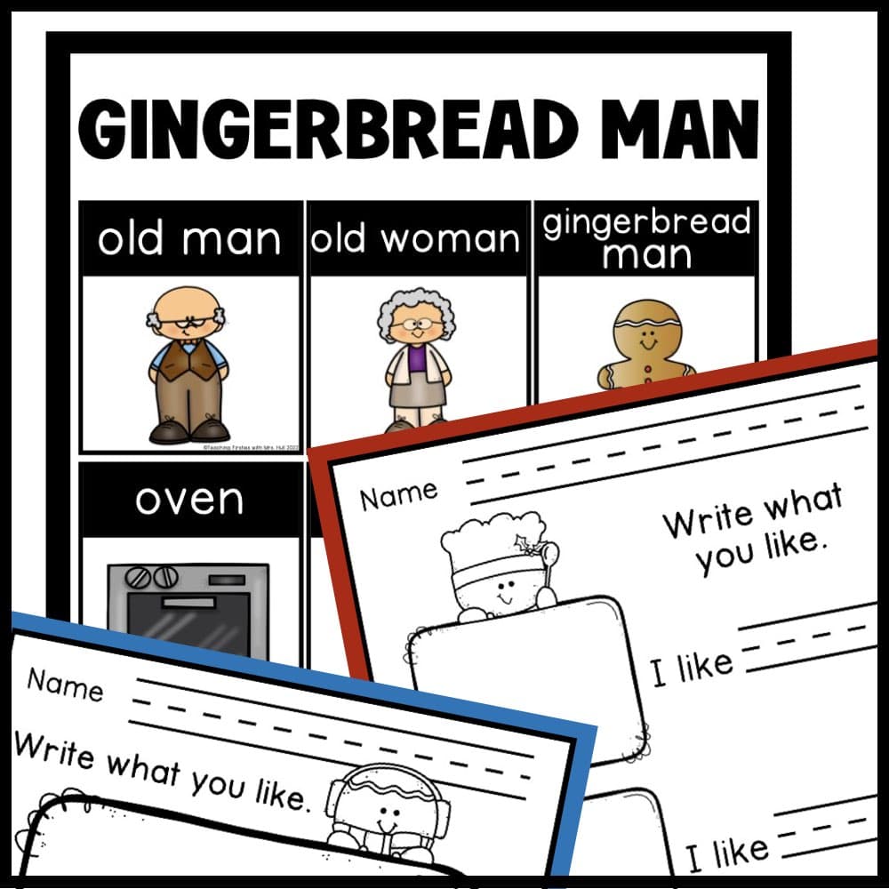 The Gingerbread Man Story Writing Center