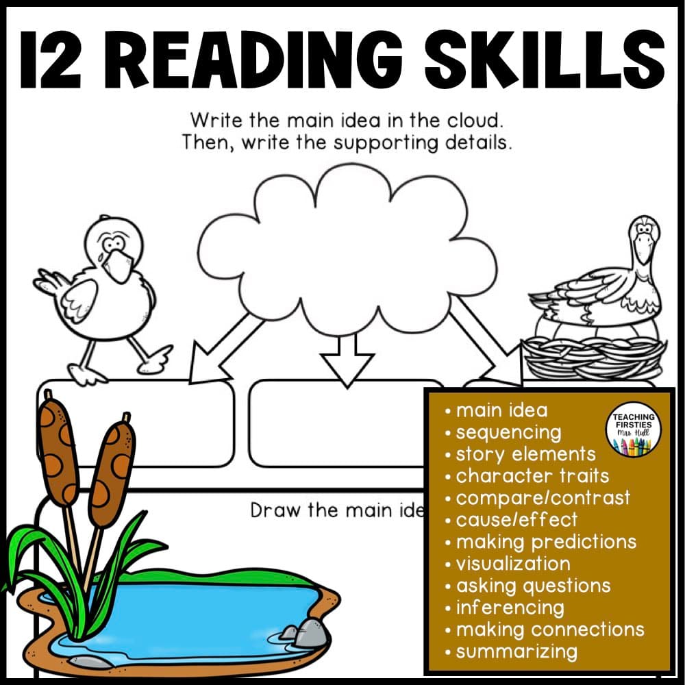 reading activities for the ugly duckling thumb 1