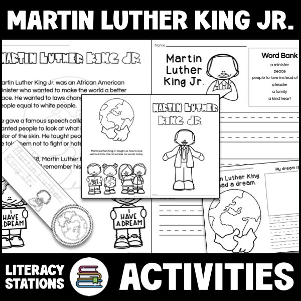 martin luther king jr reading activities