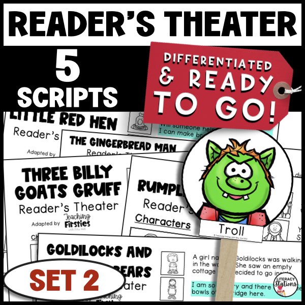 Readers Theater Scripts For Goldilocks And The Three Bears And Other Popular Fairy Tales
