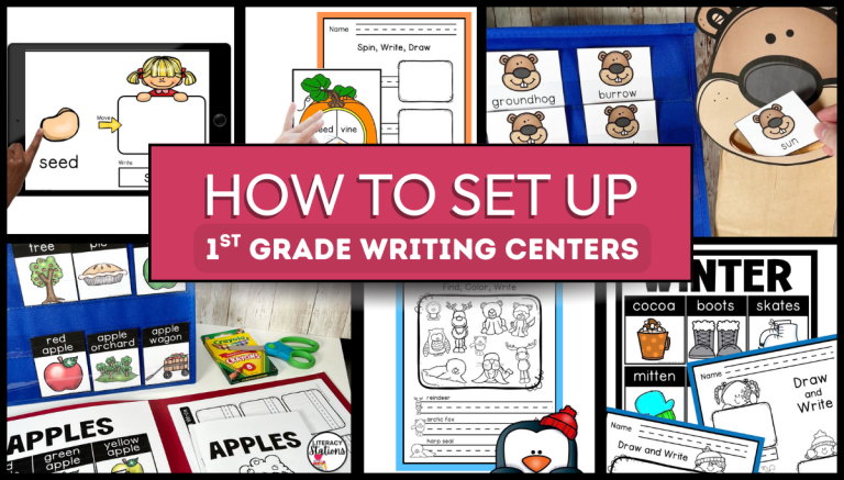 How to set up a first grade writing center