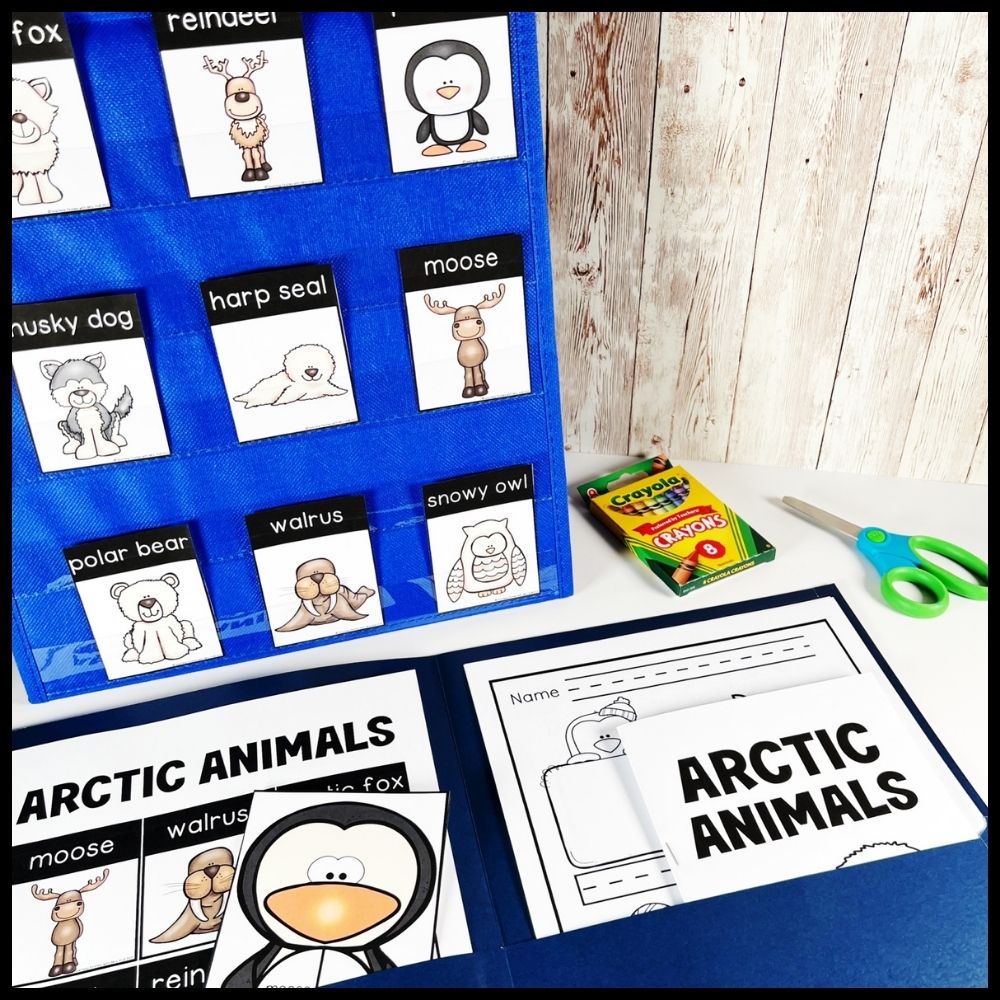 arctic animals writing center