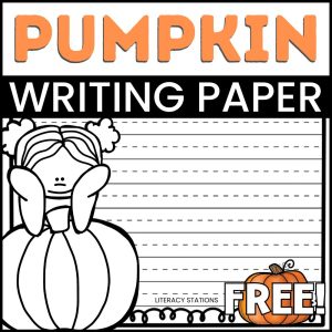 free pumpkin writing paper