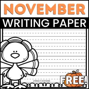 free thanksgiving writing paper