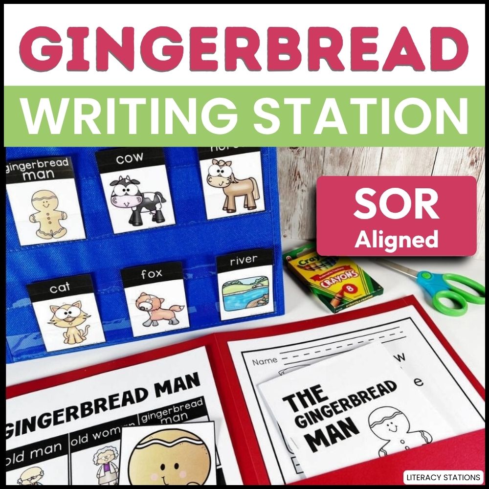 gingerbread man story writing center