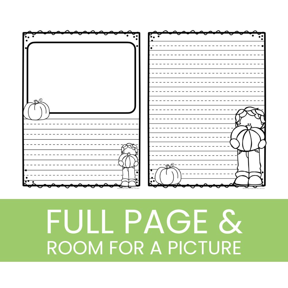 free pumpkin writing paper