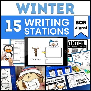 winter writing centers bundle