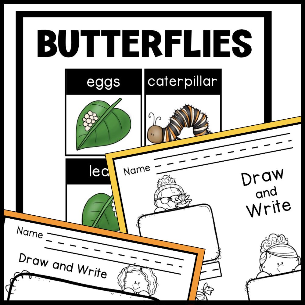 butterflies writing center