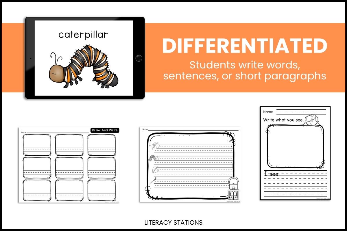 butterflies writing center