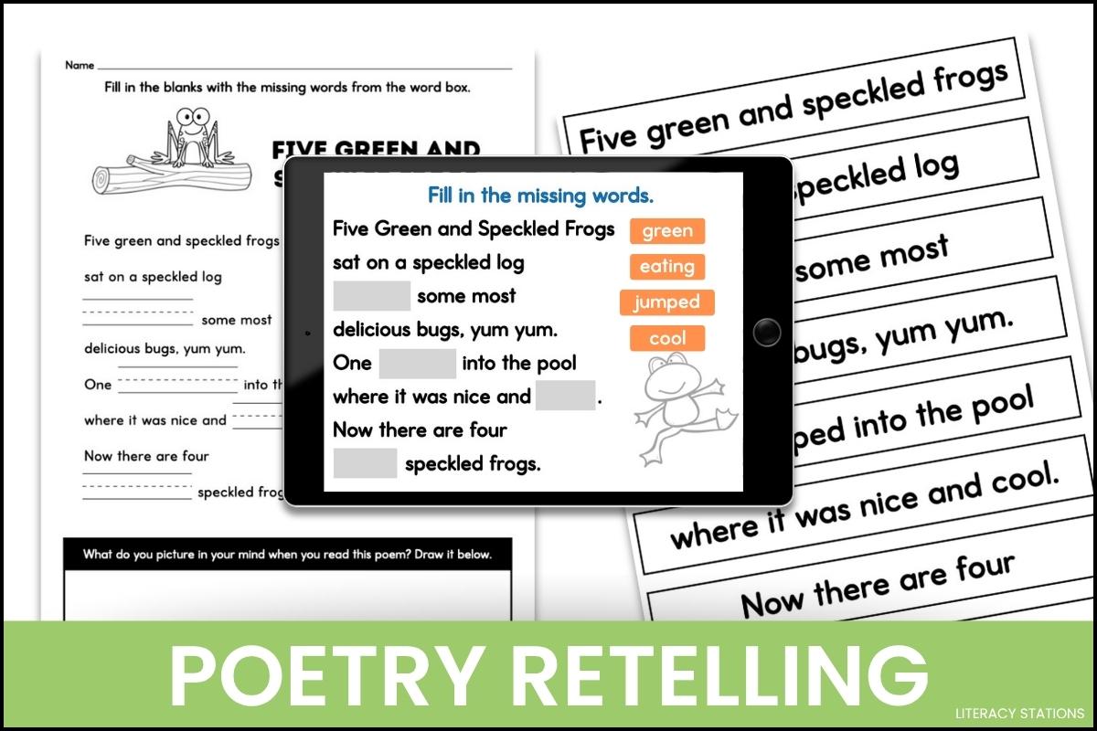 Five Green and Speckled Frogs Poetry Center