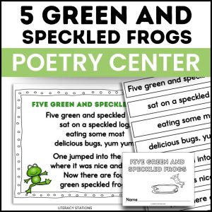 Five Green and Speckled Frogs Poetry Center