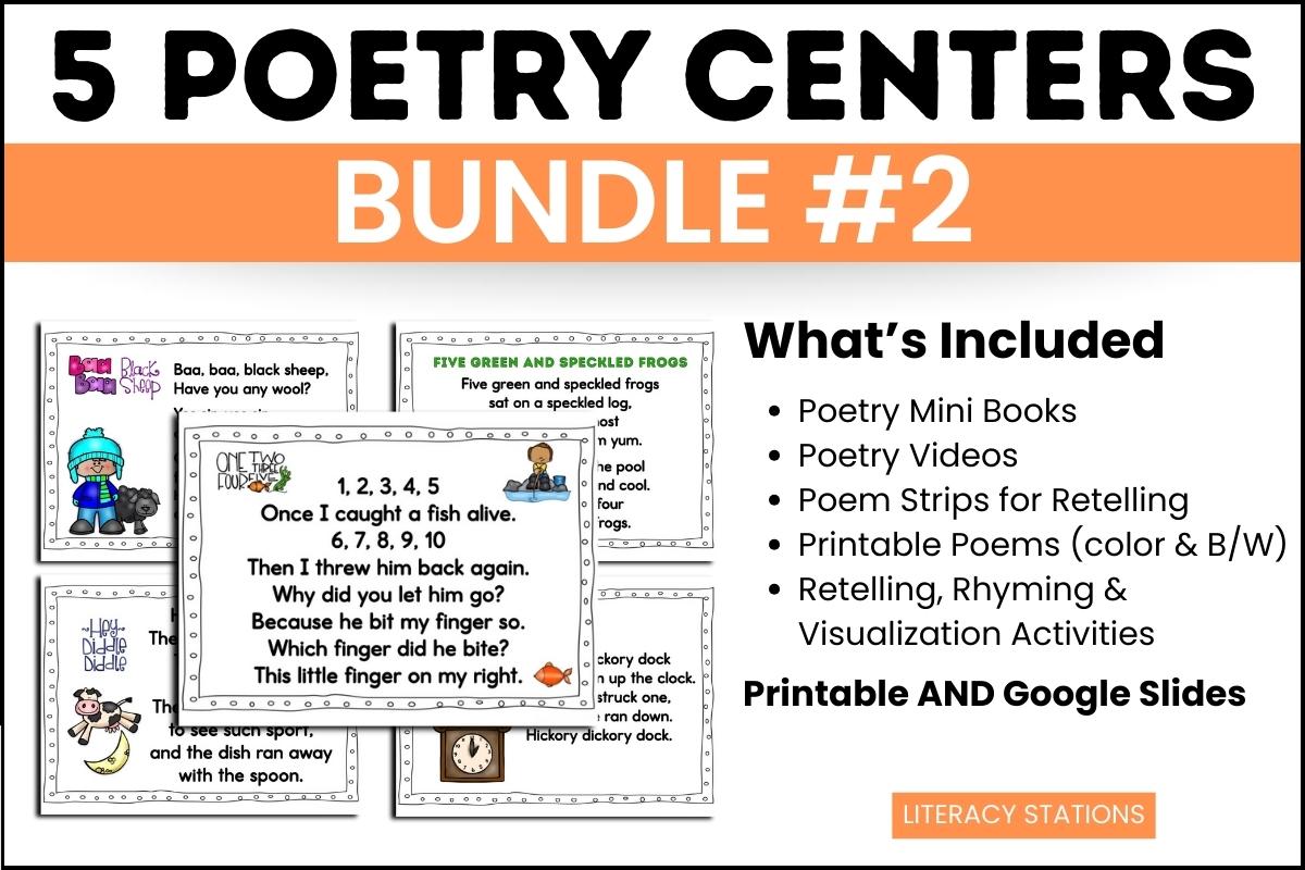 poetry center activities for 1st grade