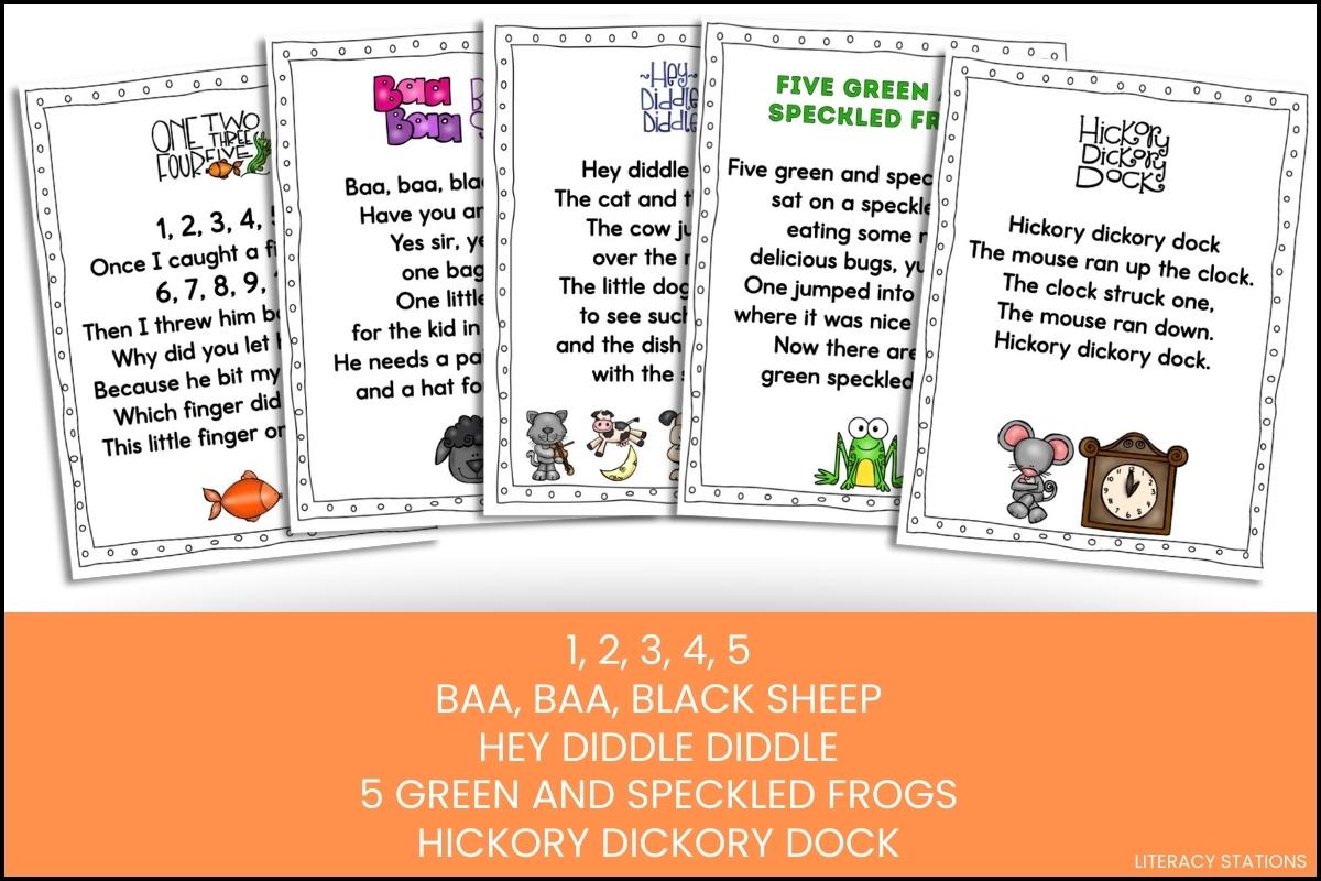 poetry center activities for 1st grade