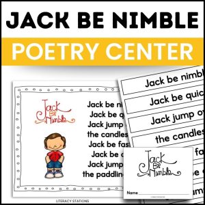 Jack Be Nimble Poetry Center - Nursery Rhyme Activities for 1st Grade