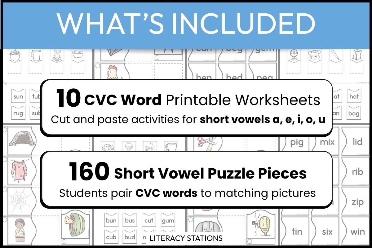 cvc word spelling puzzles