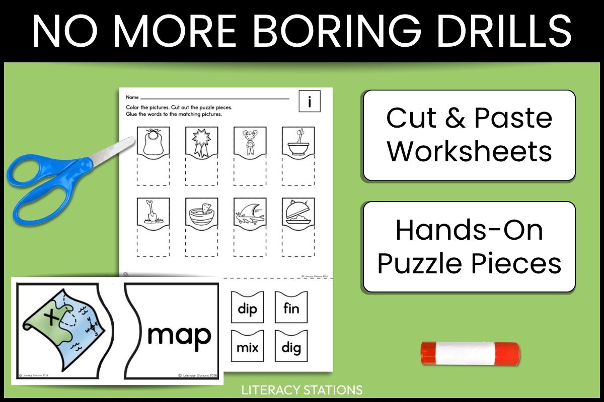 cvc word spelling puzzles