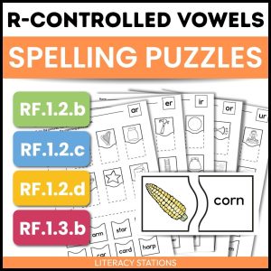 r controlled vowel spelling puzzles