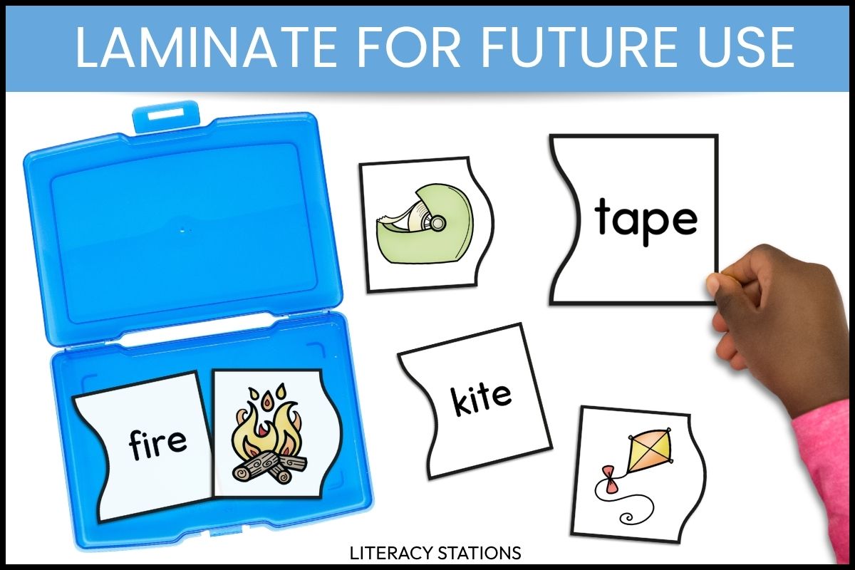 silent e word spelling puzzles