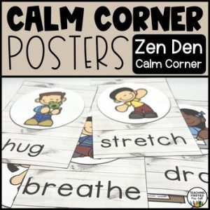 Calm Corner Calming Strategies Posters for Self Regulation cover