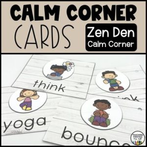 Calm Corner Calming Strategies Cards for Self Regulation cover