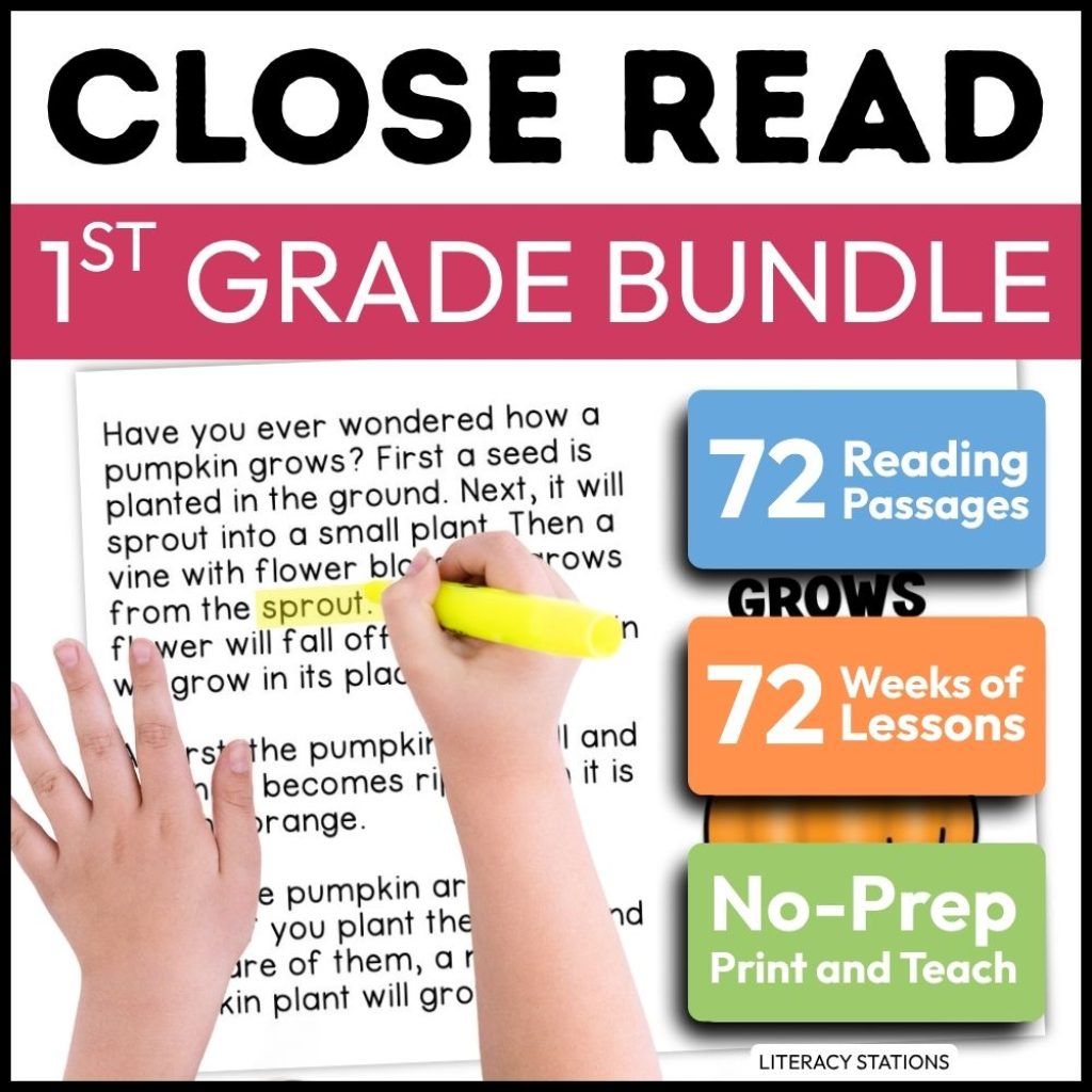 close reading passages bundle