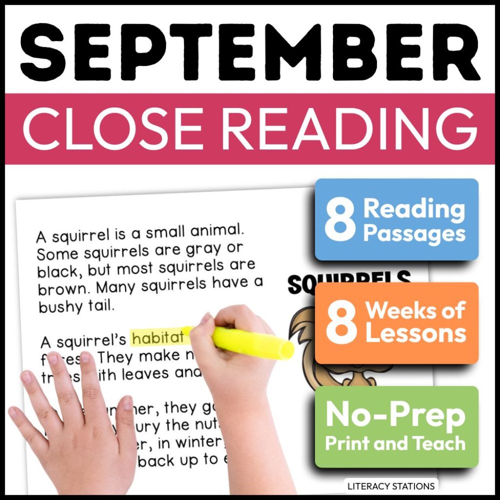 september close reading